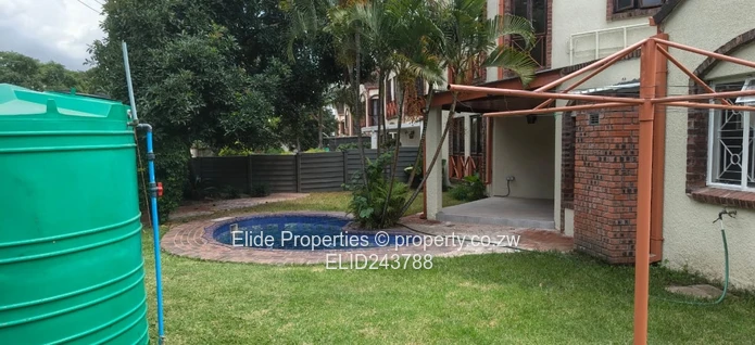 To let 3 Bedroomed Newlands Villa,  Harare.   (Sole Mandate)