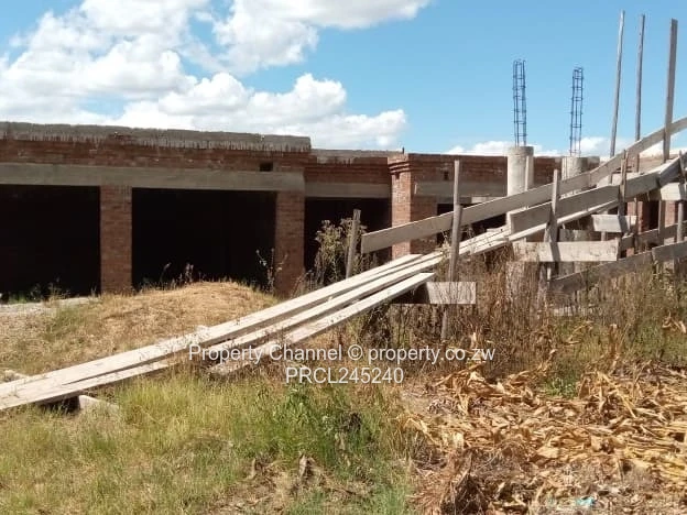 Partly Built 6-Bed Brick Shell on 1200m² Zimre Park