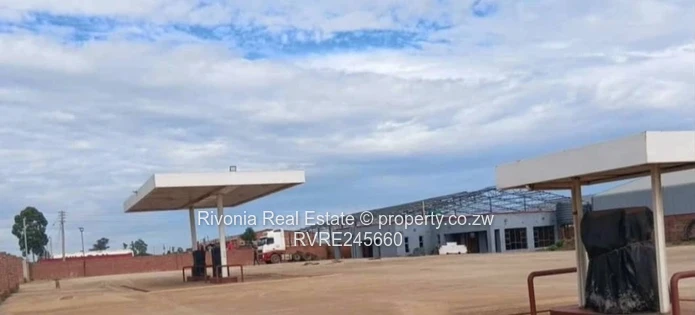 Service station with shops 