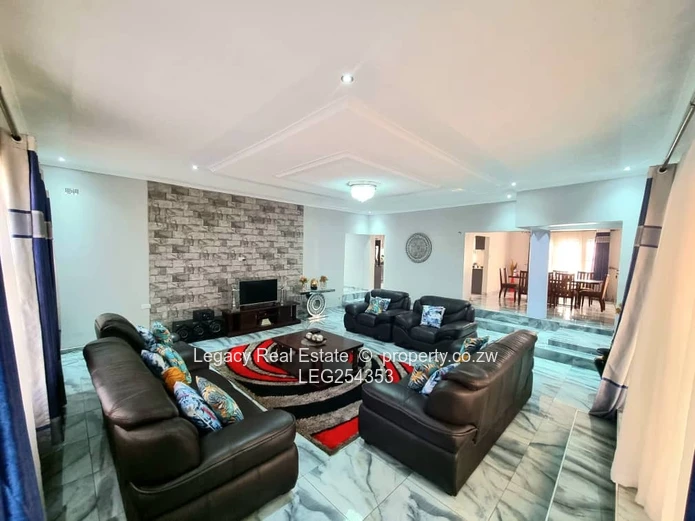 Modern 5BR/3BA in Sandton Park, Harare West — 1000m² + Borehole (Sole Mandate)