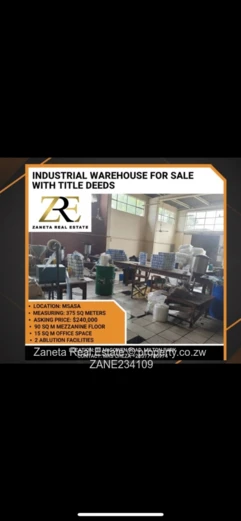 Industrial warehouse for sale