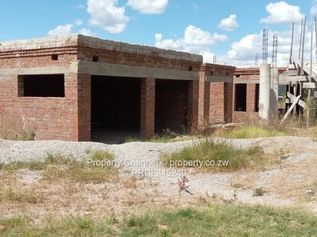 Partly Built 6-Bed Brick Shell on 1200m² Zimre Park