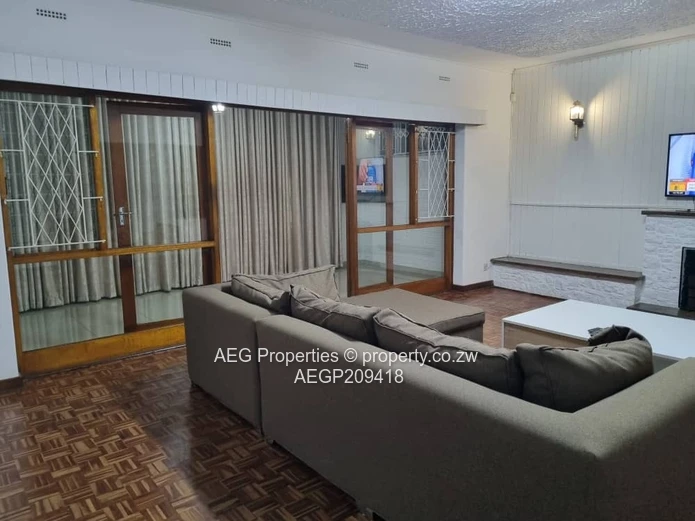 Partly Furnished 3-Bed Garden Flat with Pool in Borrowdale, Harare North