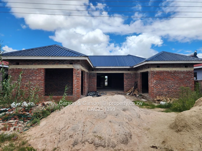 Unfinished 4-Bed Home in Arlington, Harare South — Borehole
