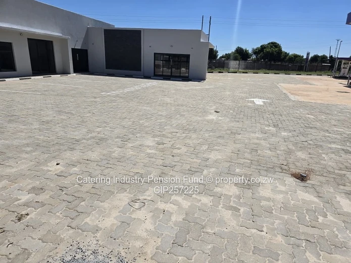 Mkoba Retail — Glass Front, Paved Forecourt & Borehole