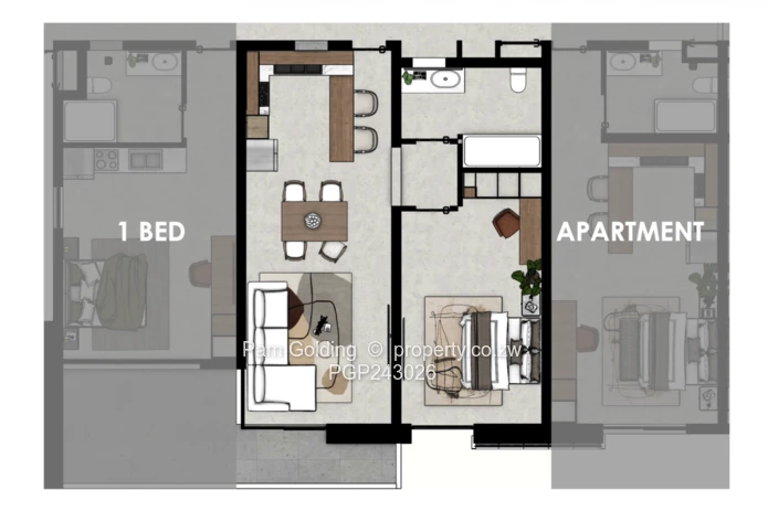 1-Bedroom Apartment (Balanced Lifestyle & Income)