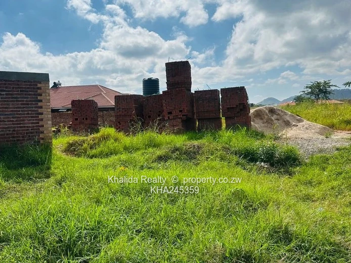 Mwashuma Park 1200sqm Stand With Bricks For Sale 