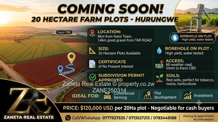 20ha Agro-plot , Hurungwe 