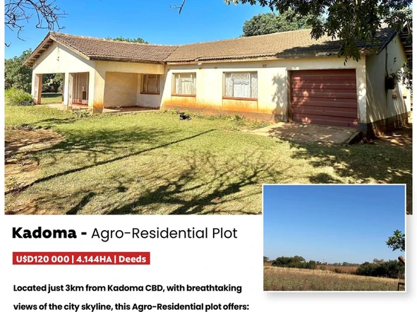 Prime Agro-Residential Plot : Kadoma