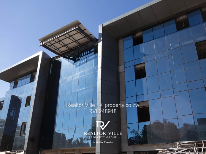 30m² Glass-Front Office to Rent in Harare CBD — Borehole