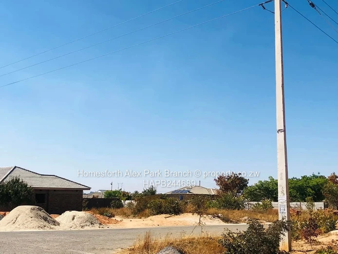 A vacant stand in a built up area 