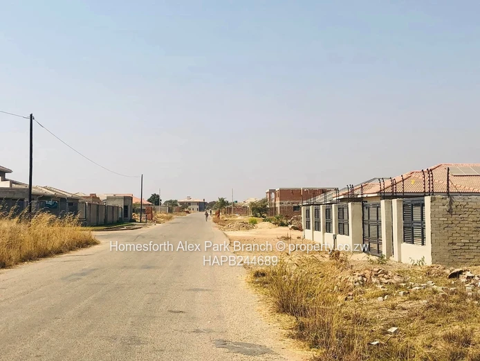 A vacant stand in a built up area 