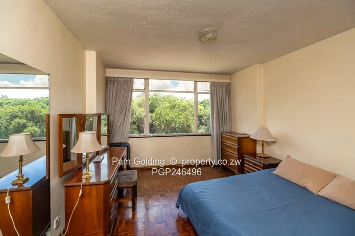 Flat overlooking golf course