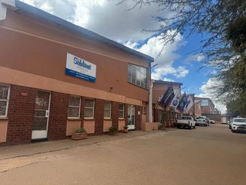 Warehouse with offices available for letting.