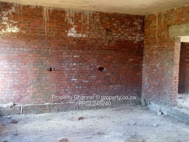 Partly Built 6-Bed Brick Shell on 1200m² Zimre Park