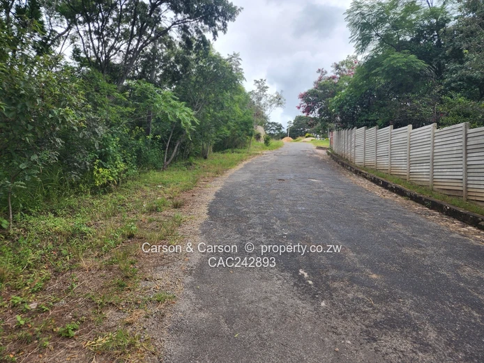 Chisipite 5500m² — Tree-Lined Stand with Tarred Main Road Frontage