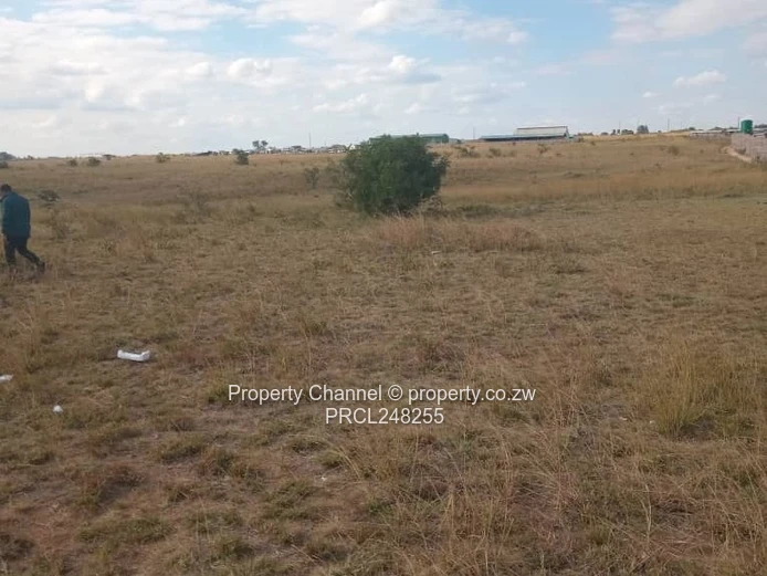 5,000 sqm Level Plot in 8km west of Gweru CBD — Open Grass, Adjacent Walled Property