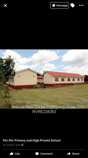 Private school in Norton 4.7ha USD 1.5Million