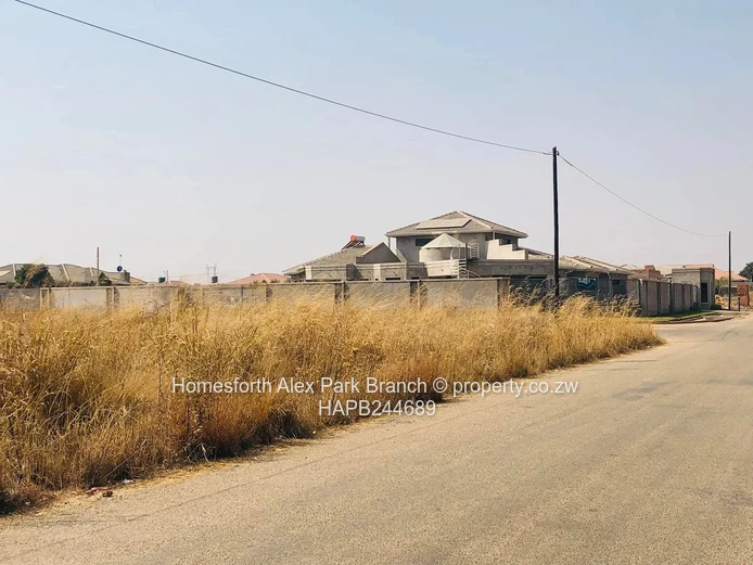 A vacant stand in a built up area 