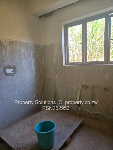 Partly Finished 5-Bed Shawasha Home with Borehole (Sole Mandate)