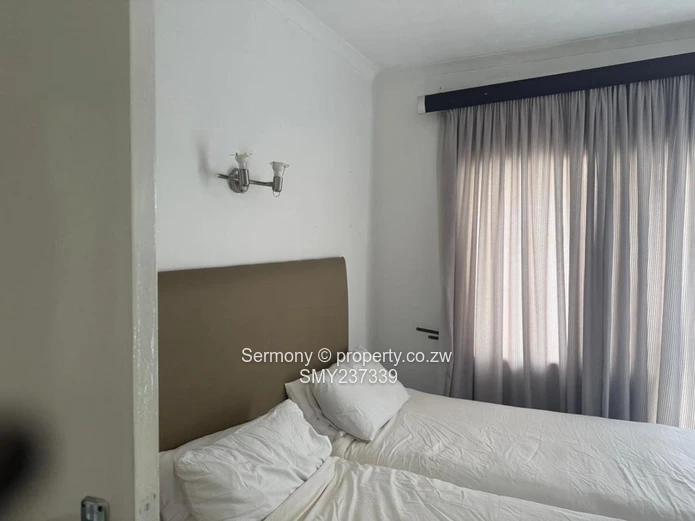 Partially furnished flat for rent