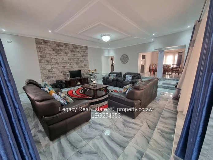 Modern 5BR/3BA in Sandton Park, Harare West — 1000m² + Borehole (Sole Mandate)