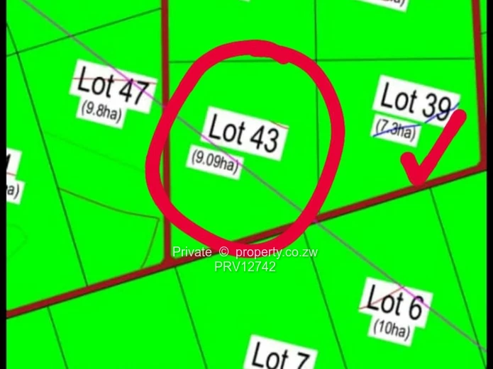7.3ha Agro Plot Approved with Approved Sub Division permit in Marondera Priced @ $12000/ha (Sole Mandate)