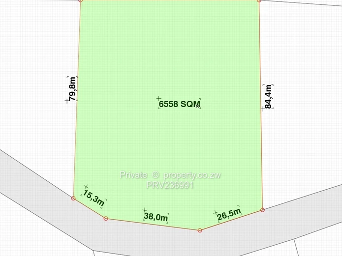 6,558sqm vacant stand for sale in Shawasha Hills Stand (Sole Mandate)