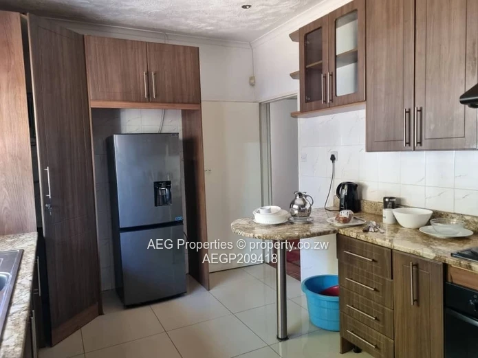 Partly Furnished 3-Bed Garden Flat with Pool in Borrowdale, Harare North