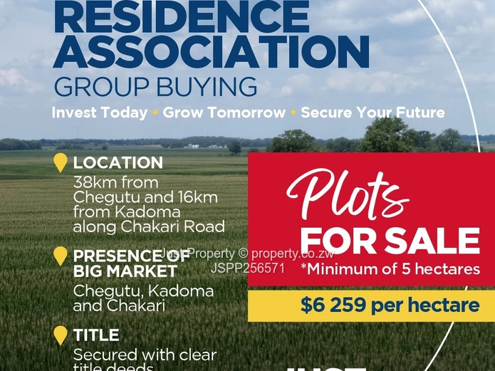 AGRO-RESIDENTIAL PLOTS FOR SALE-group buying opportunity awaits