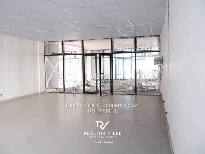 30m² Glass-Front Office to Rent in Harare CBD — Borehole