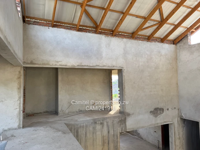 Incomplete 4 Bed double storey with a 3 bed cottage with title deed