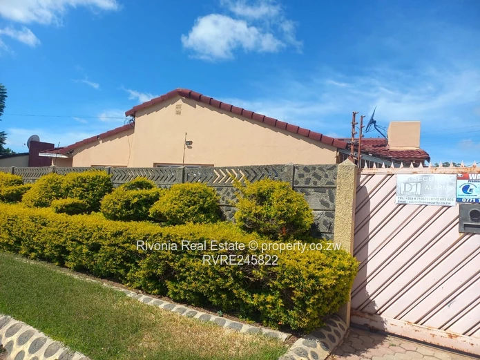 3-Bed Msasa Park Home — Paved Yard, Tank & Security
