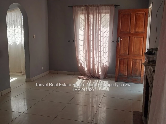 Msasa Park Available for rent is a 3 bedroom house (main bedroom with fitted wardrobe)  and * separa