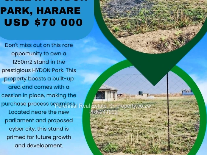 Residential stand for sale in Haydon Park, Harare.