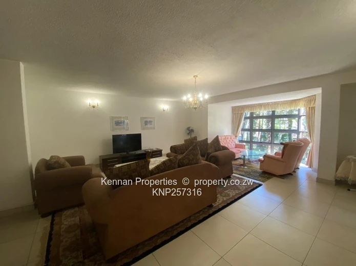 FURNISHED - Prestigious Northfields Complex overlooking Harare Sports Club