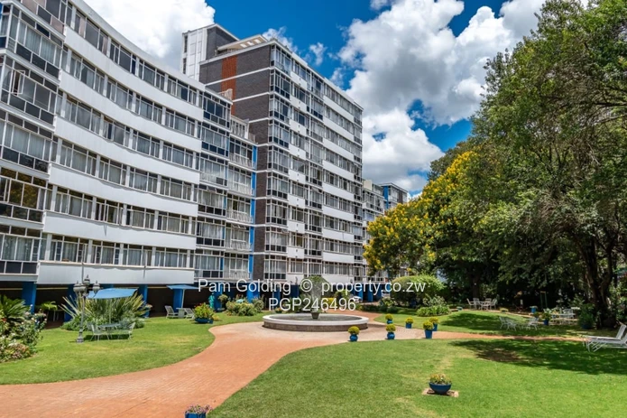 Flat overlooking golf course
