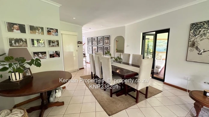 Stunning partly double storey home in Borrowdale Brooke Golf Estate overlooking the 18th Fairway. 