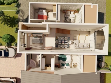 4 Bedroom Garden Flat