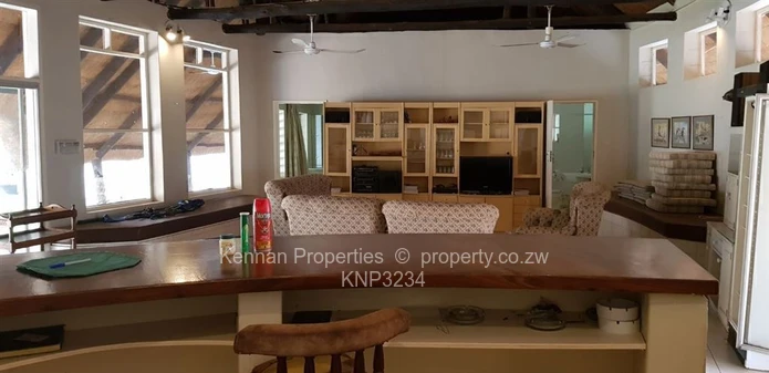 Kingfisher Lodge - Thatched lodge at Msuna Island in Victoria Falls