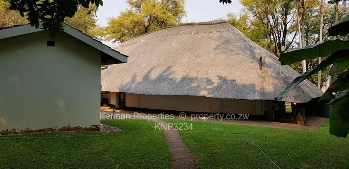 Kingfisher Lodge - Thatched lodge at Msuna Island in Victoria Falls