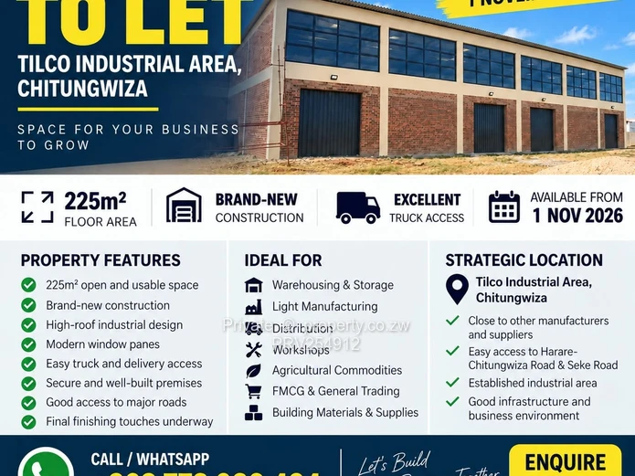 Modern Chitungwiza Warehouse & Factory 
