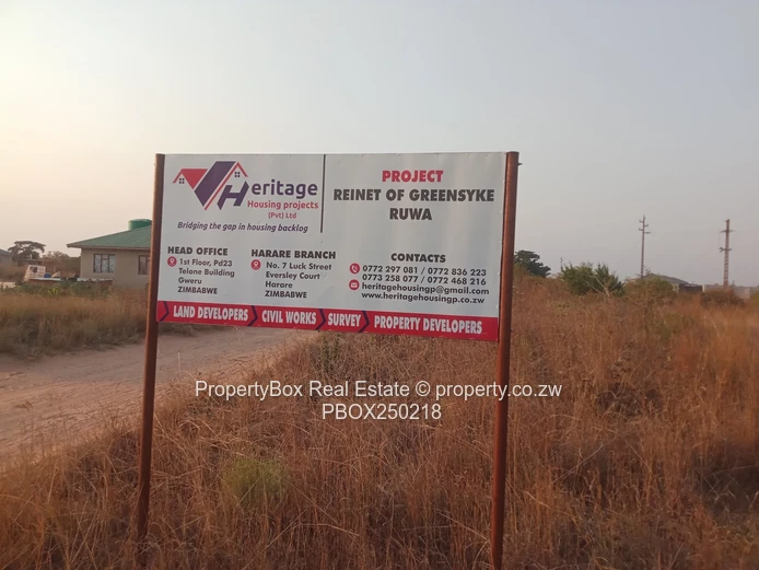 Ruwa,Greensyke Development after Damofalls Industrial