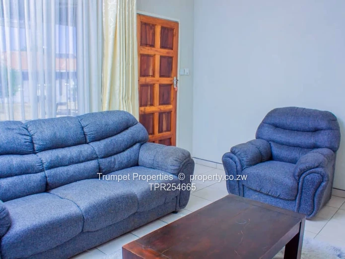Fully Furnished Lodge in Binga — Modern Kitchen & Courtyard
