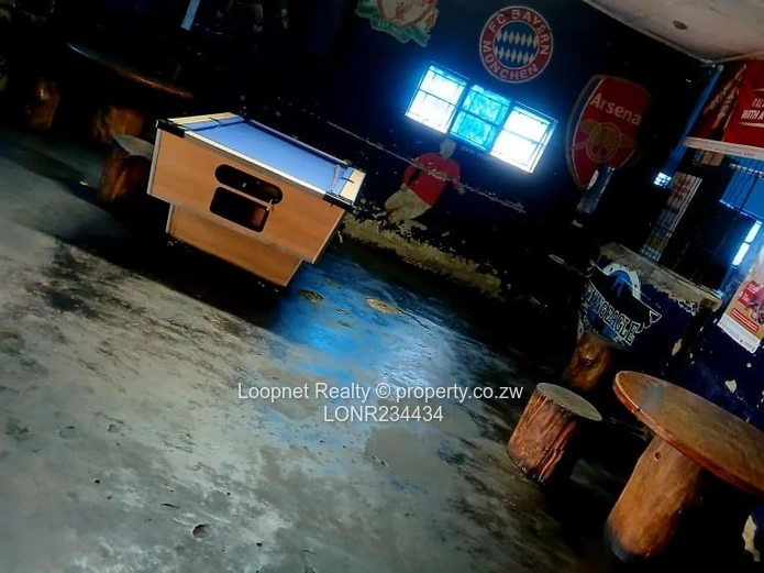 Shamva Shop & Bar with Pool Table, Yard & CCTV