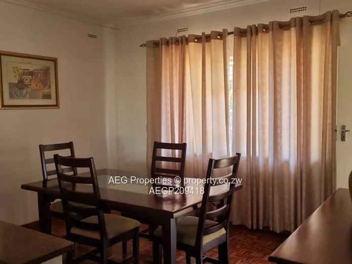 Partly Furnished 3-Bed Garden Flat with Pool in Borrowdale, Harare North