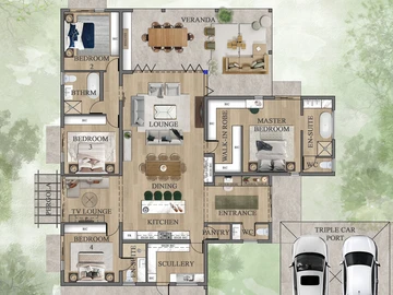 4 Unit Townhouse Complex