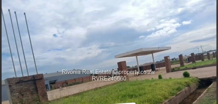 Service station with shops 