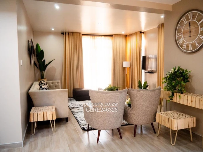 Furnished 3-Bed Modern Home with Balcony & Borehole in Highlands