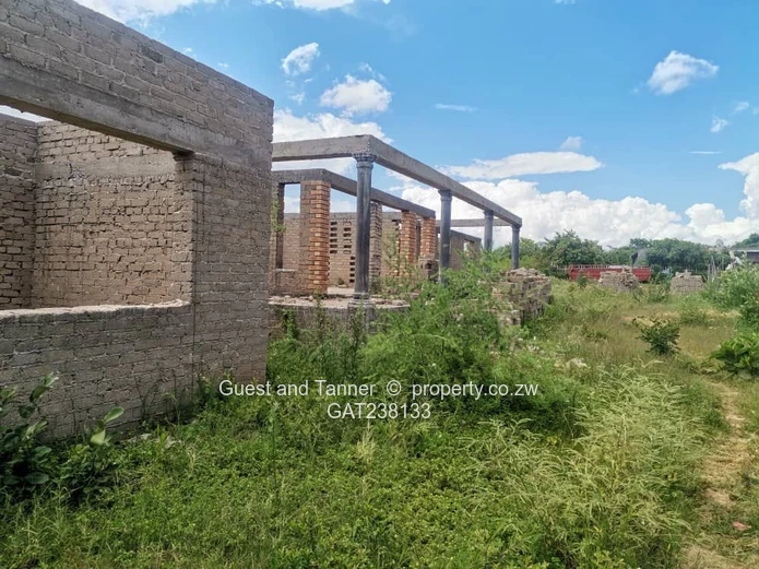 Incomplete 4-Bedroom House for Sale in Masvingo on 1230sqm Stand